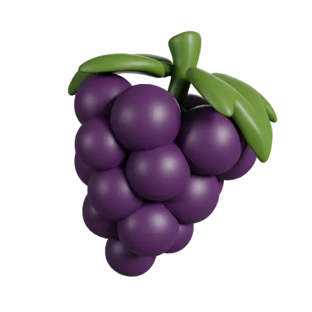 Grape  3D Icon