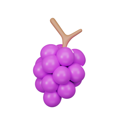 Grape  3D Icon
