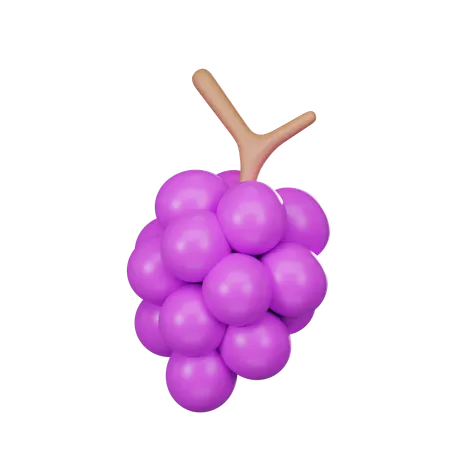 Grape  3D Icon