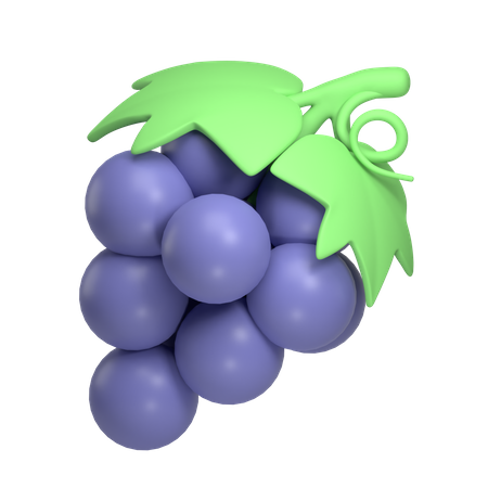 Grape  3D Icon