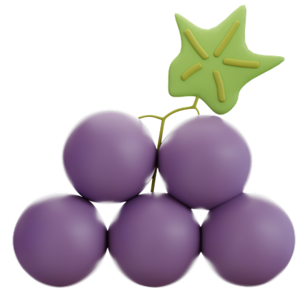 Grape  3D Icon