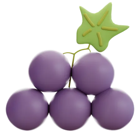 Grape  3D Icon