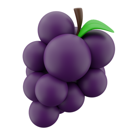 Grape  3D Icon