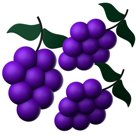 Grape  3D Icon