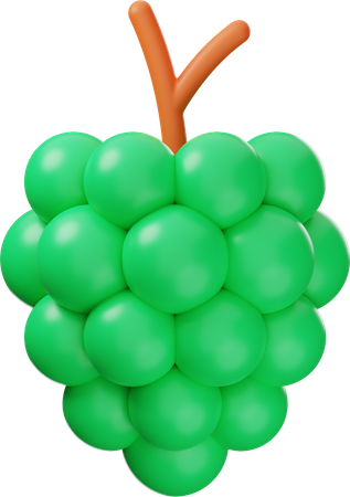 Grape  3D Icon