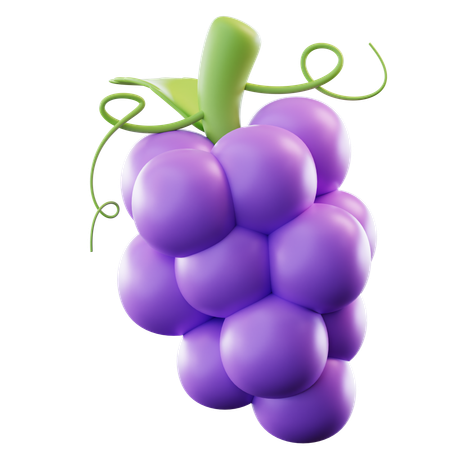 Grape  3D Icon