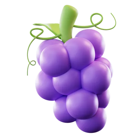 Grape  3D Icon