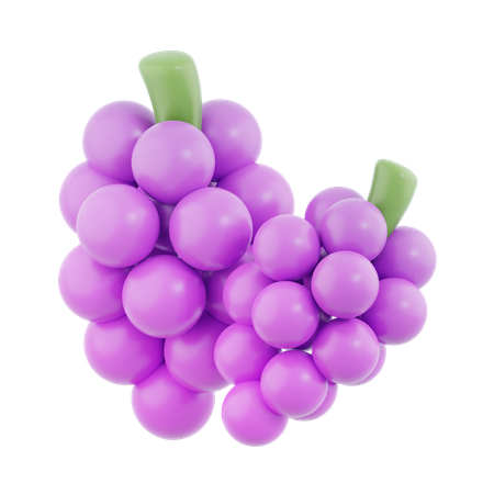 Grape  3D Icon