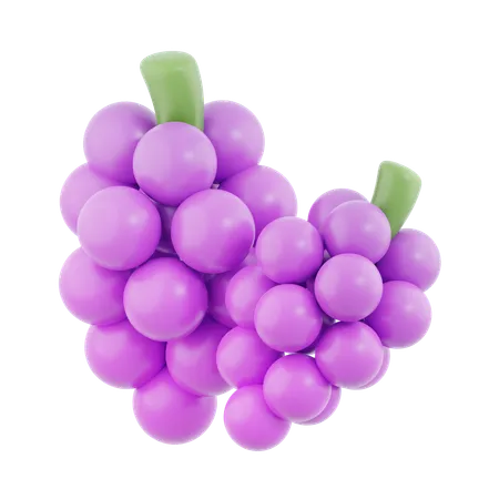 Grape  3D Icon