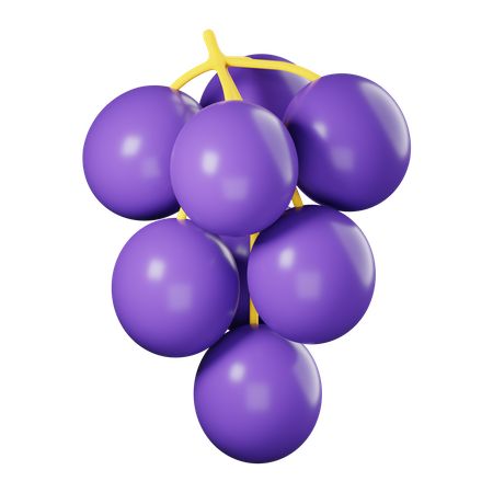 Grape  3D Icon