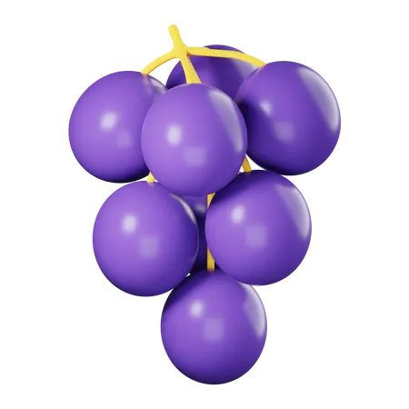 Grape  3D Icon