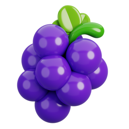 Grape  3D Icon