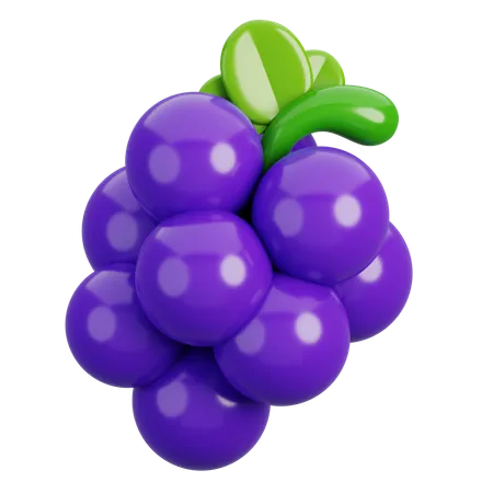 Grape  3D Icon