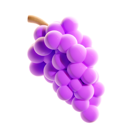 Grape  3D Icon