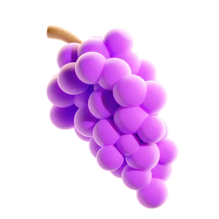 Grape  3D Icon