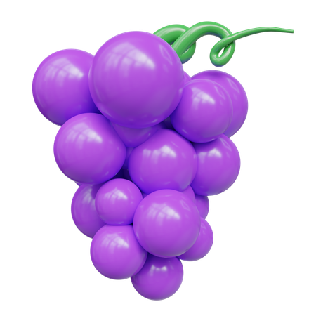 Grape  3D Icon