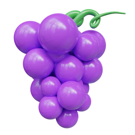 Grape  3D Icon