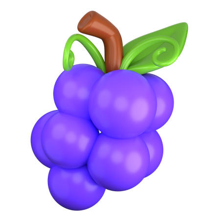 Grape  3D Icon