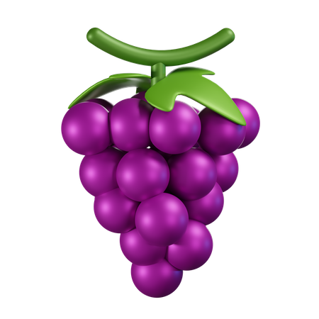 Grape  3D Icon