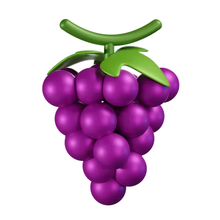 Grape  3D Icon