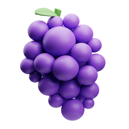 Grape  3D Icon