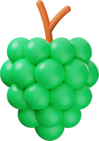 Grape  3D Icon
