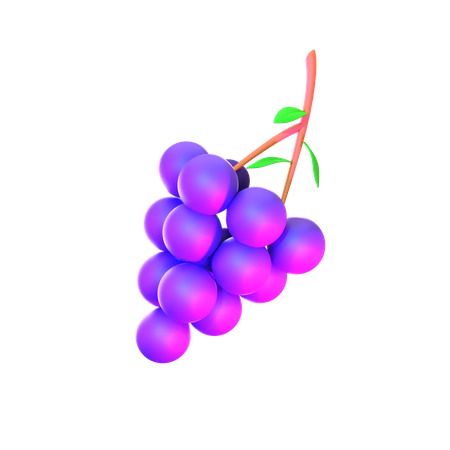 Grape  3D Icon