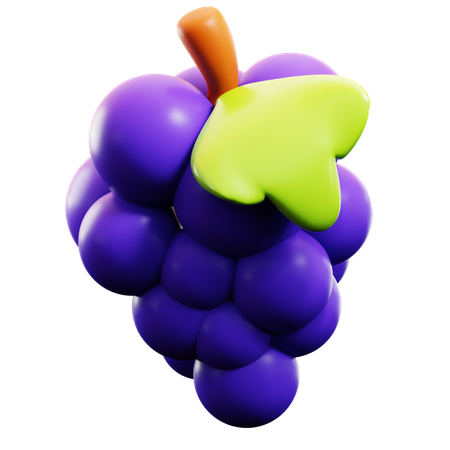 Grape  3D Icon