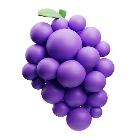 Grape  3D Illustration