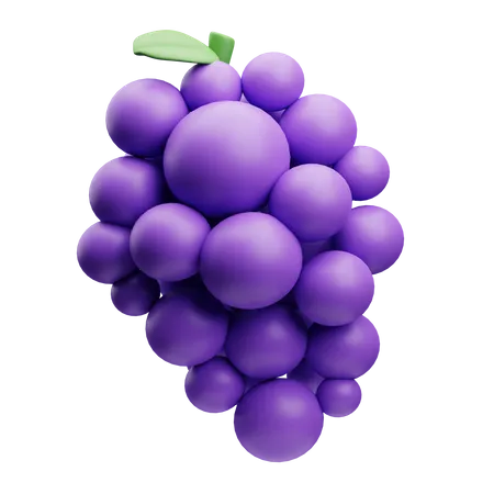 Grape  3D Illustration