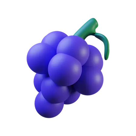 Grape  3D Illustration