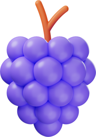 Grape 3D Icon