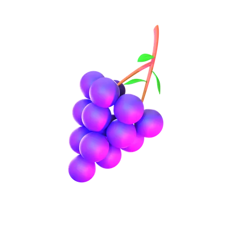 Grape 3D Icon