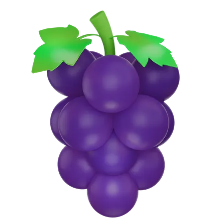 Grape 3 D Illustration 3D Icon