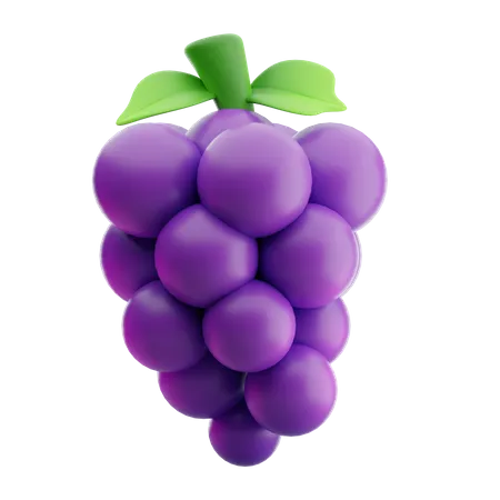 Grape Fruit 3 D Illustration 3D Icon
