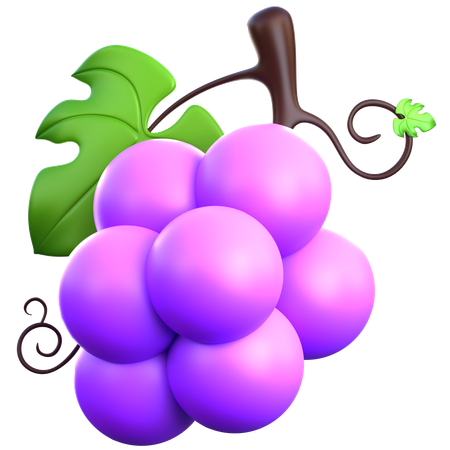 Grape Bunch  3D Icon