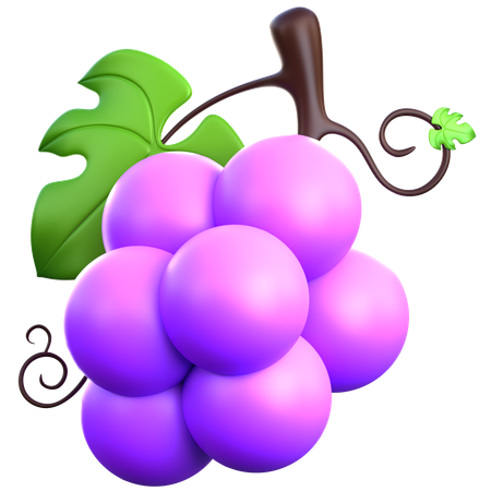 Grape Bunch  3D Icon