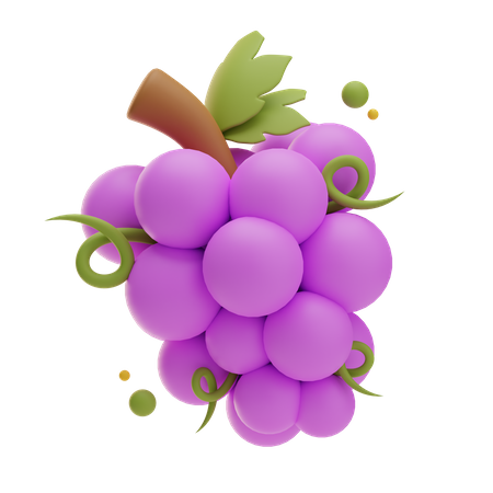 Grape Bunch  3D Icon