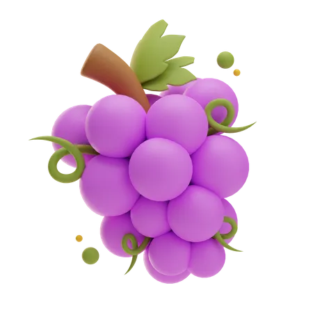 Grape Bunch  3D Icon