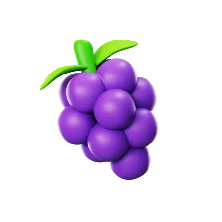 Grape Bunch  3D Icon