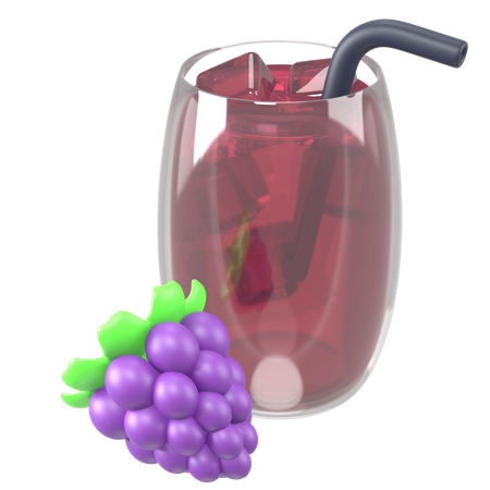 Grape Juice  3D Icon