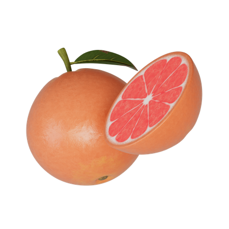 Grapefruit 3D Illustration