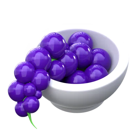 Grapes 3 D Diet And Nutrition Icon 3D Icon
