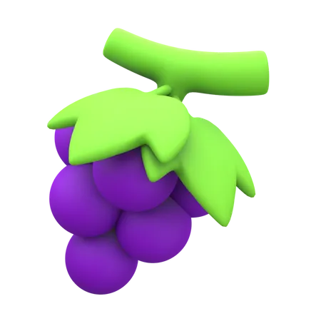 Grapes  3D Icon