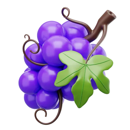 Grapes  3D Icon