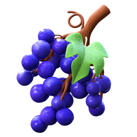 Grapes  3D Icon