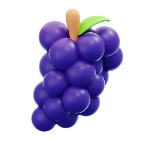 Grapes 3D Icon