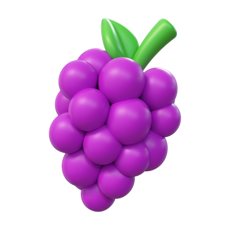 Grapes 3D Illustration