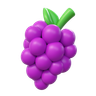 3d grapes emoji