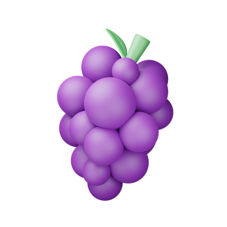 Grapes 3D Illustration
